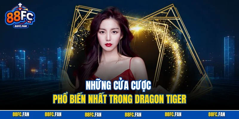 Những cửa cược phổ biến nhất trong Dragon Tiger
